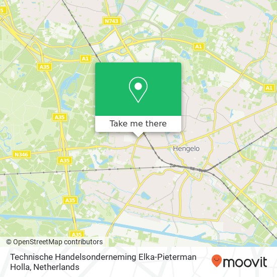 Technische Handelsonderneming Elka-Pieterman Holla map