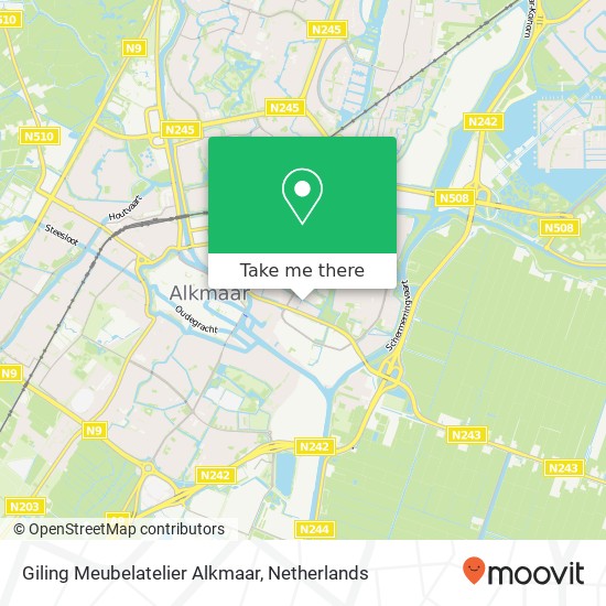 Giling Meubelatelier Alkmaar map