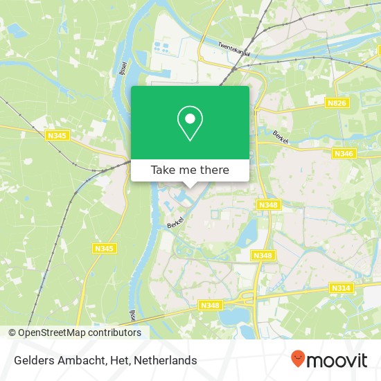 Gelders Ambacht, Het map