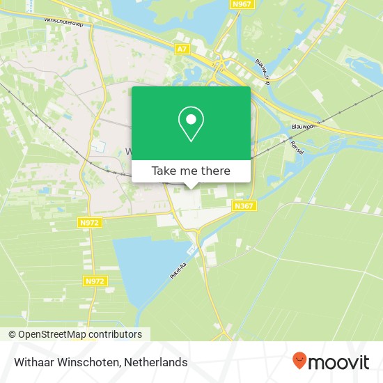 Withaar Winschoten map