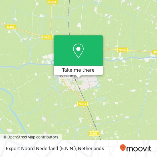 Export Noord Nederland (E.N.N.) map