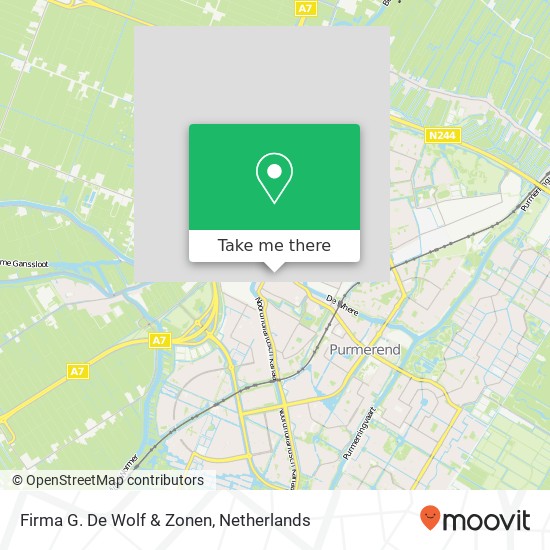 Firma G. De Wolf & Zonen map