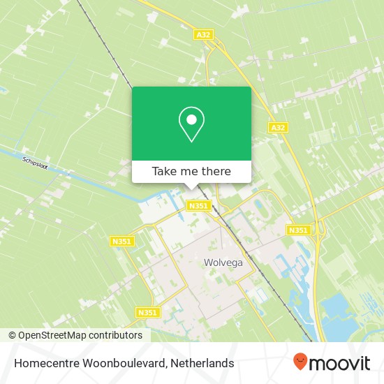 Homecentre Woonboulevard map