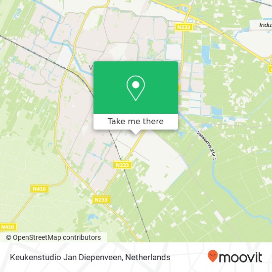 Keukenstudio Jan Diepenveen map