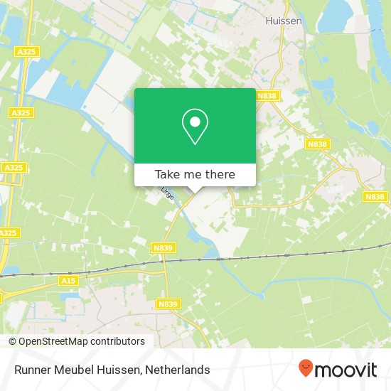 Runner Meubel Huissen map