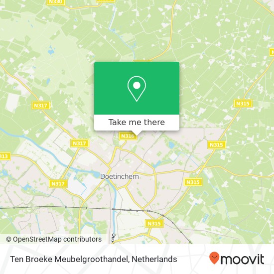 Ten Broeke Meubelgroothandel map