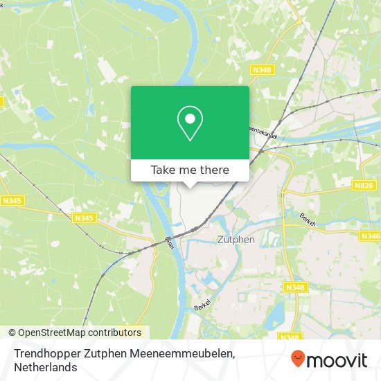 Trendhopper Zutphen Meeneemmeubelen map