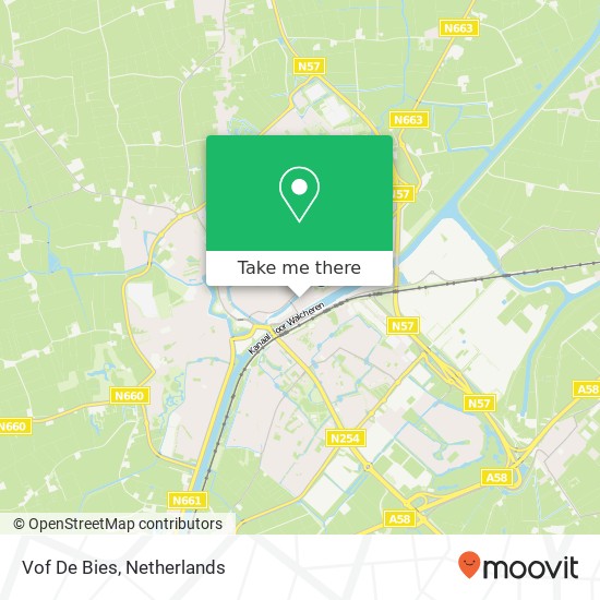 Vof De Bies map