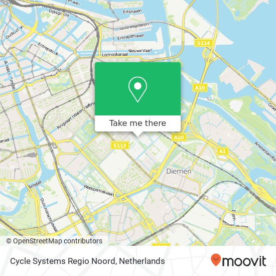Cycle Systems Regio Noord map