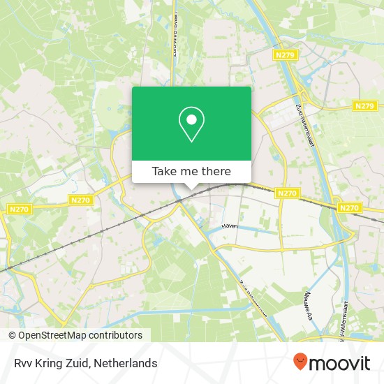 Rvv Kring Zuid map