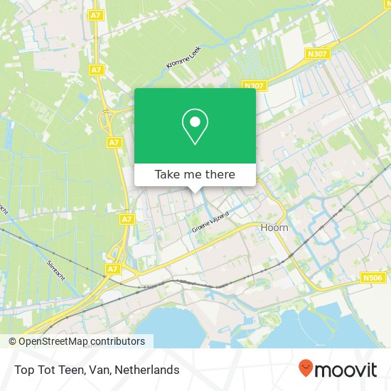 Top Tot Teen, Van map