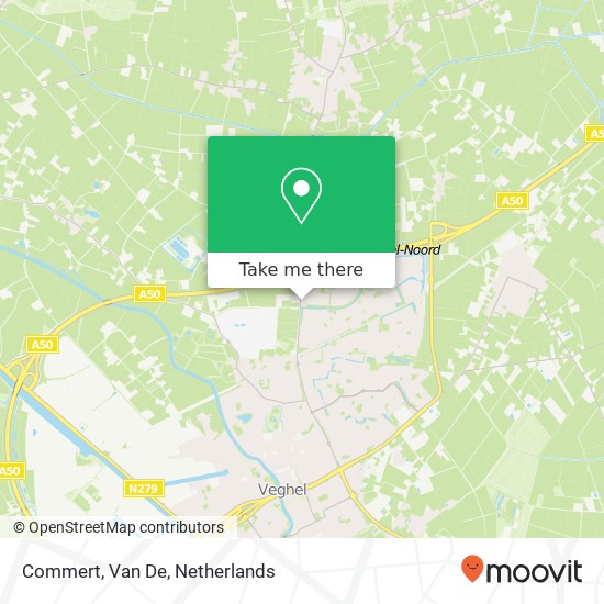 Commert, Van De map