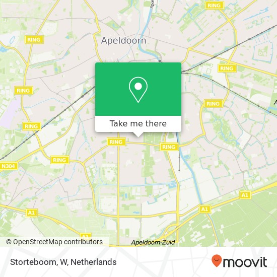 Storteboom, W map