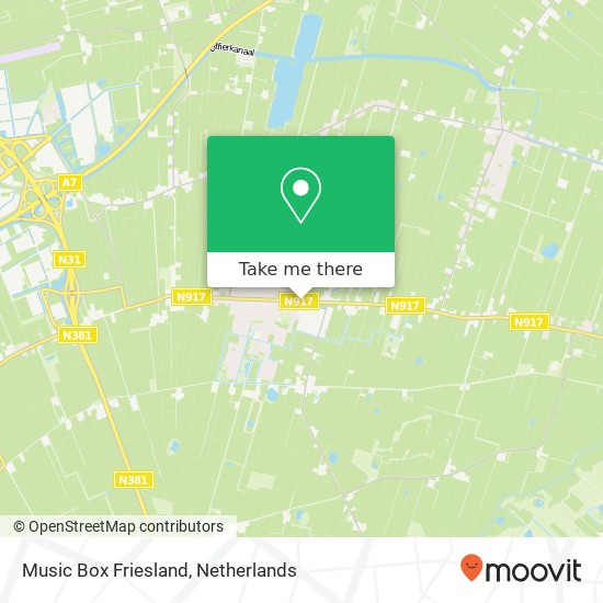 Music Box Friesland map