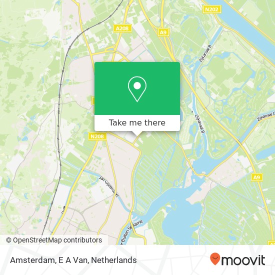 Amsterdam, E A Van map