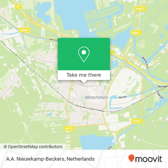 A.A. Nieuwkamp-Beckers map