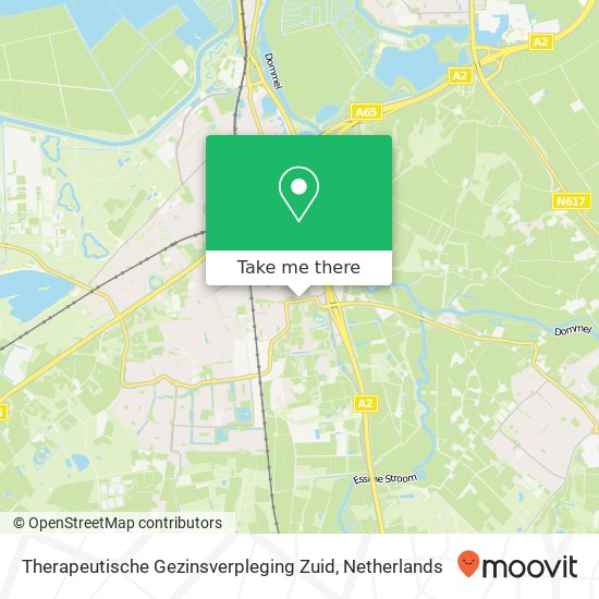 Therapeutische Gezinsverpleging Zuid Karte