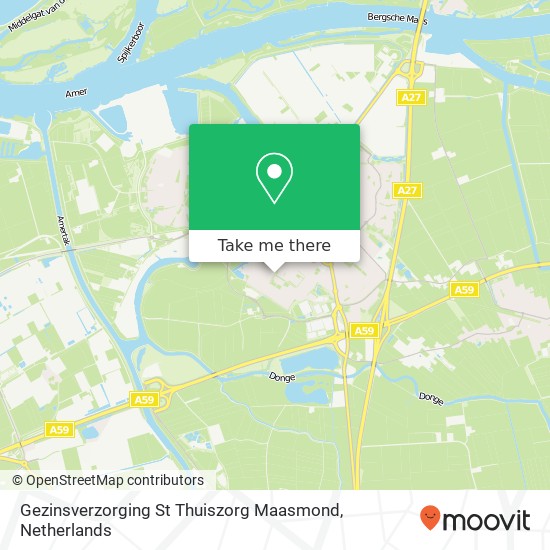 Gezinsverzorging St Thuiszorg Maasmond Karte