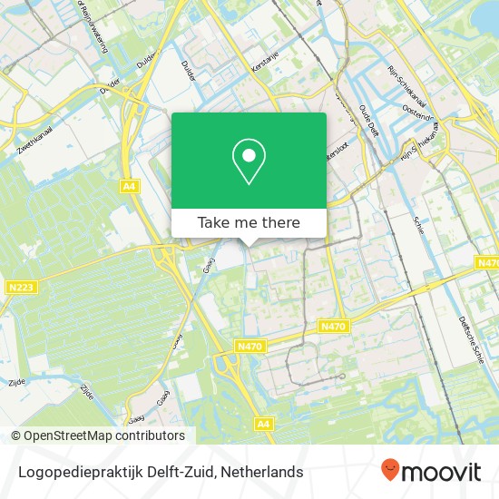 Logopediepraktijk Delft-Zuid Karte