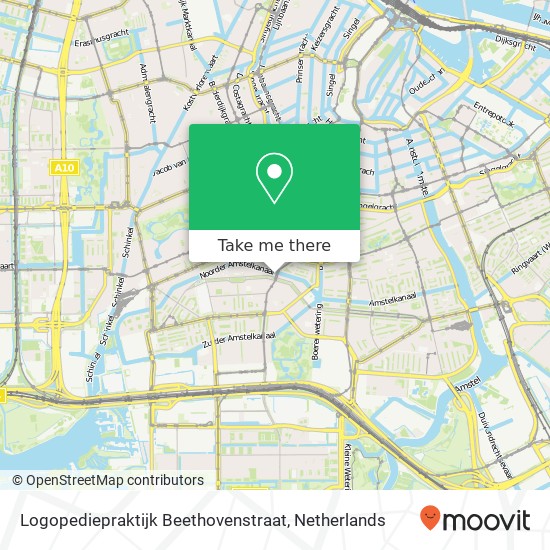 Logopediepraktijk Beethovenstraat Karte