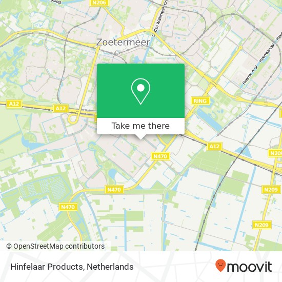 Hinfelaar Products map