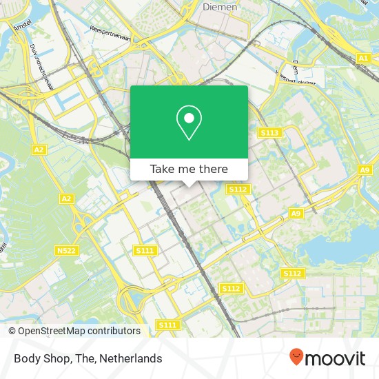 Body Shop, The map