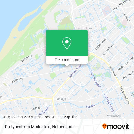 Partycentrum Madestein map