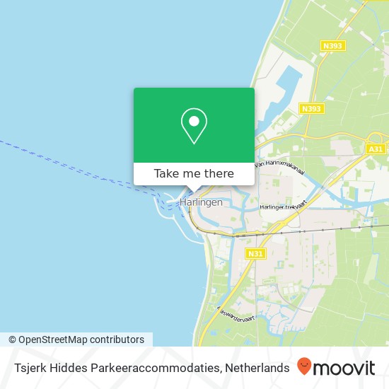 Tsjerk Hiddes Parkeeraccommodaties map