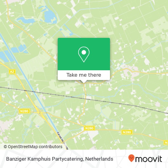 Banziger Kamphuis Partycatering map