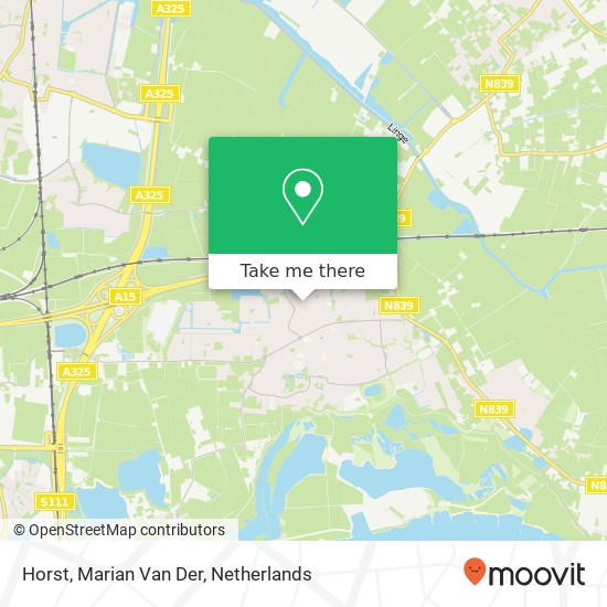 Horst, Marian Van Der map