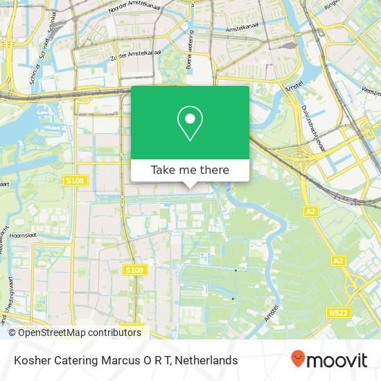 Kosher Catering Marcus O R T map