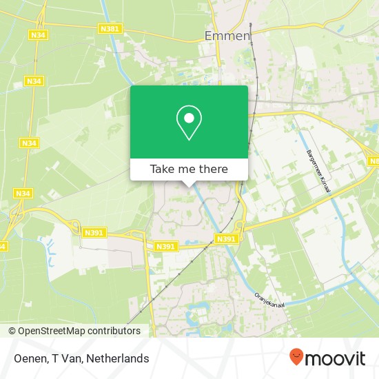 Oenen, T Van map