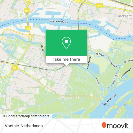 Voetsie map