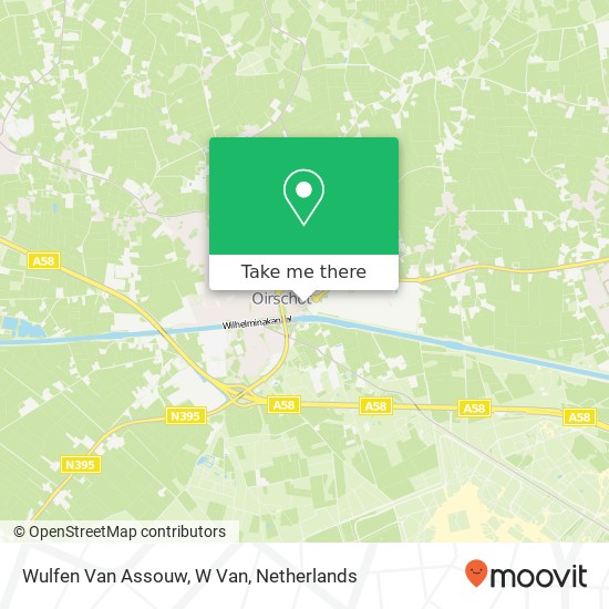 Wulfen Van Assouw, W Van map