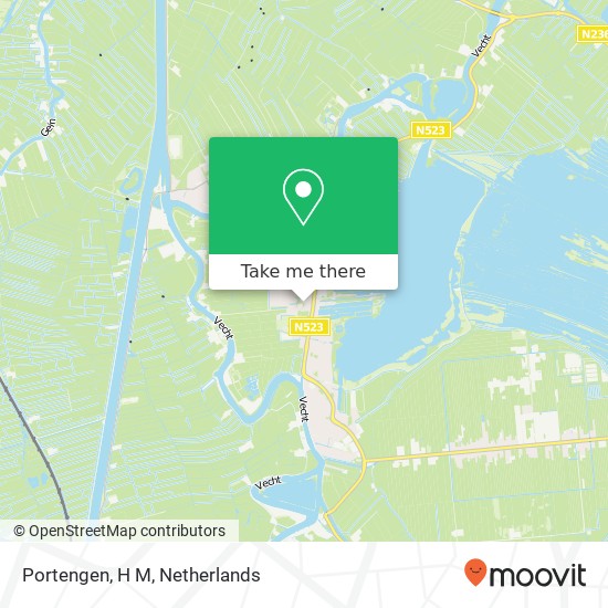 Portengen, H M map