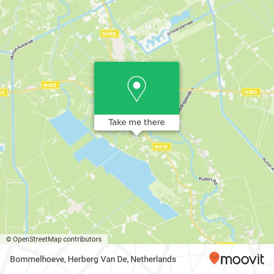 Bommelhoeve, Herberg Van De map