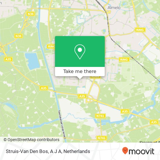 Struis-Van Den Bos, A J A map