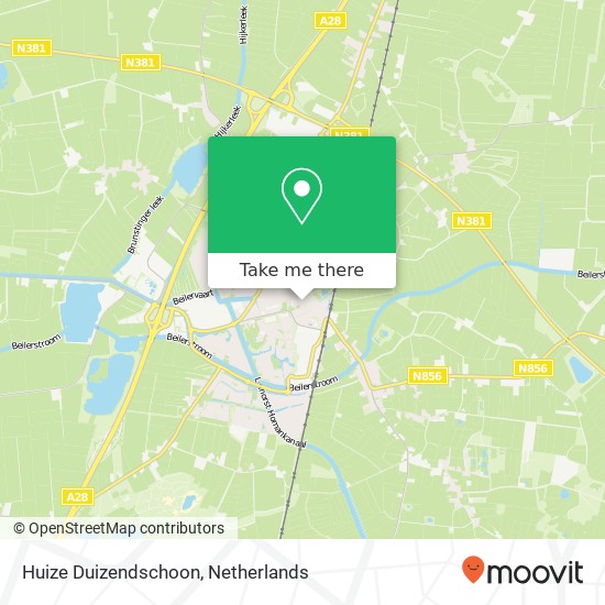 Huize Duizendschoon map