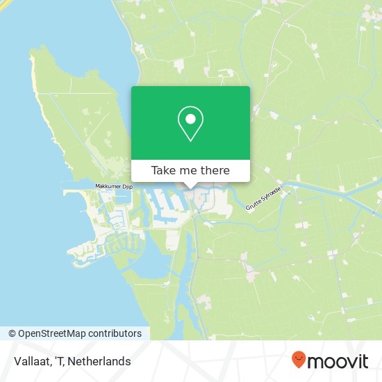 Vallaat, 'T map