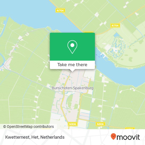 Kwetternest, Het map