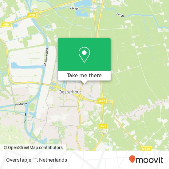 Overstapje, 'T map