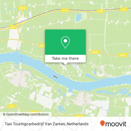 Taxi Touringcarbedrijf Van Zanten map