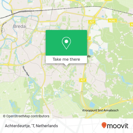 Achterdeurtje, 'T map