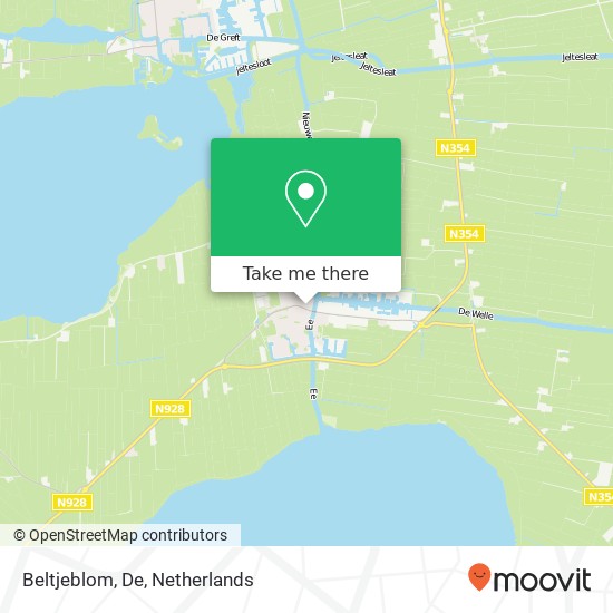 Beltjeblom, De map