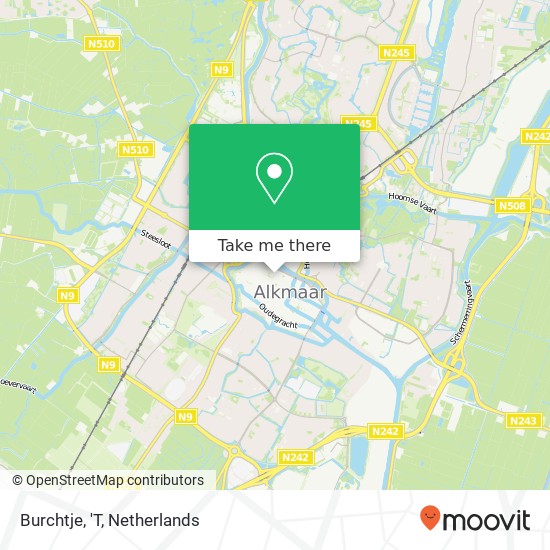 Burchtje, 'T map