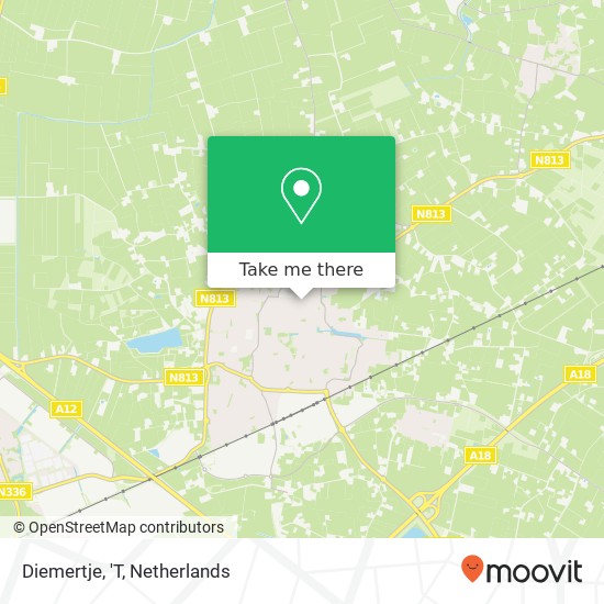 Diemertje, 'T map