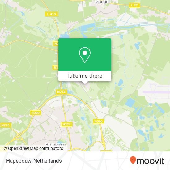 Hapebouw map