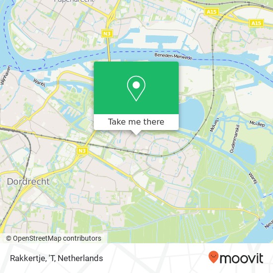 Rakkertje, 'T map