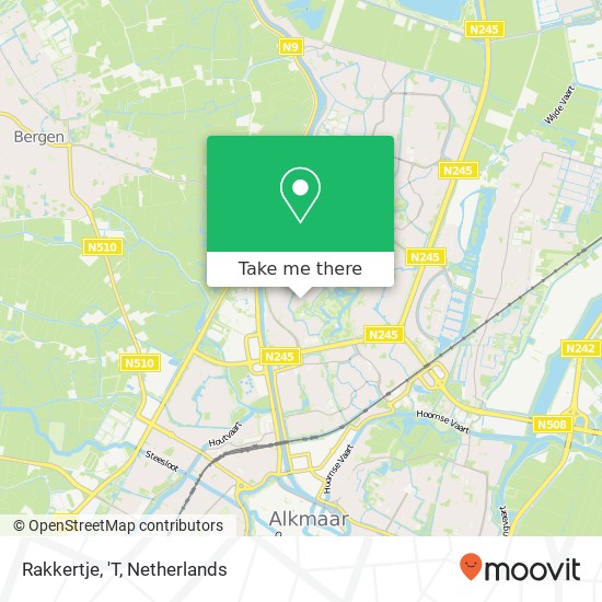 Rakkertje, 'T map