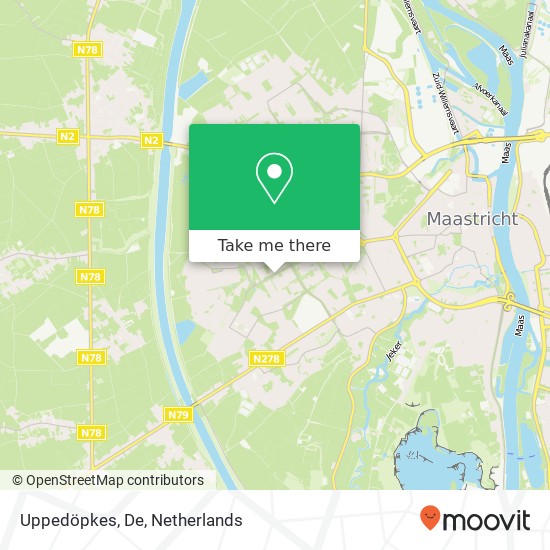 Uppedöpkes, De map